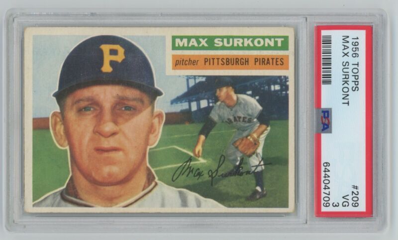 1956 Topps Max Surkont #209 PSA 3 VG