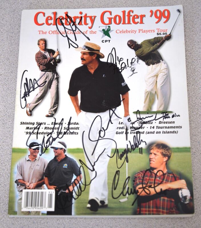 Signed 1999 Celebrity Golfer Program with 45 Autographs