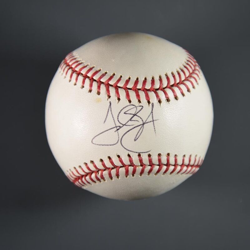 Jordan Schaffer Signed Official Selig MLB Baseball Auto with B&E Hologram