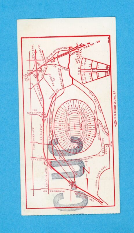 Jan 1, 1983 The 69th Rose Bowl Game UCLA vs Michigan Ticket Stub