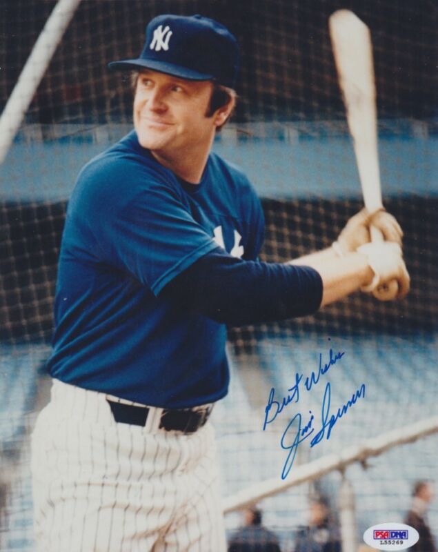 Jim Spencer Yankees Signed 8X10 auto PSA