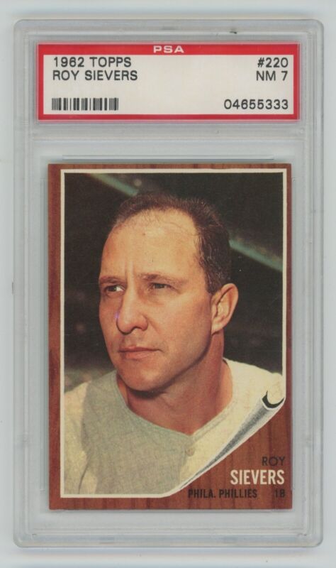 1962 Topps Roy Sievers #220 PSA 7 NM