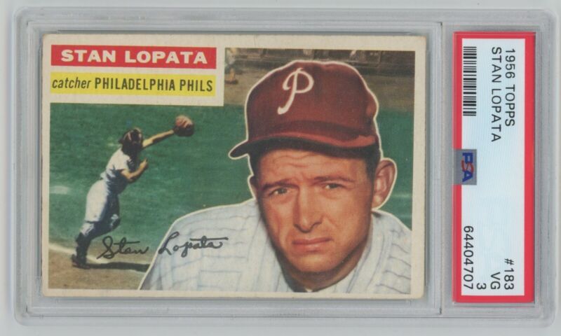 1956 Topps Stan Lopata #183 PSA 3 VG