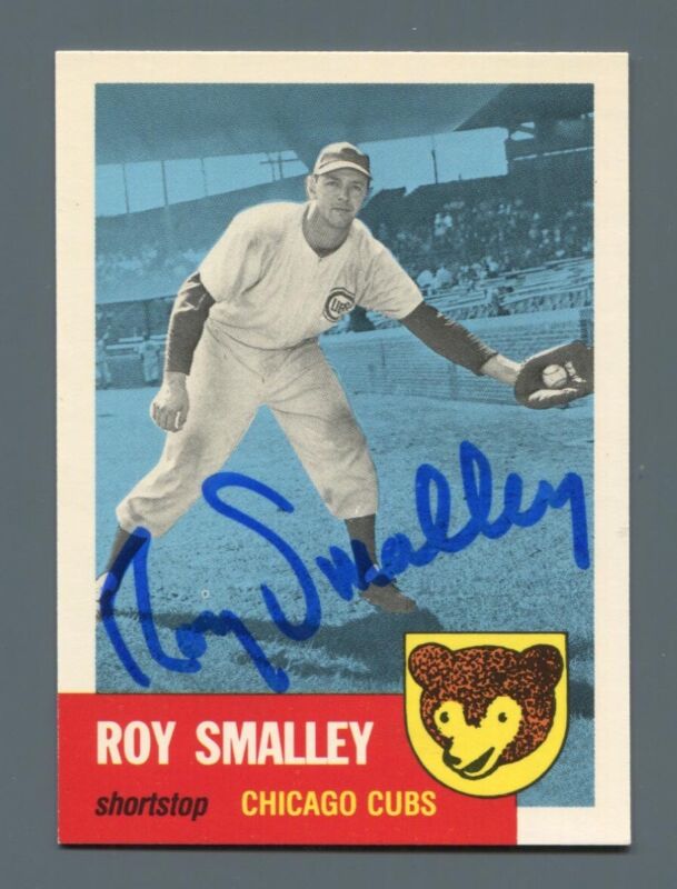 1953 Topps 1991 Archives Series Signed #297 Roy Smalley Auto