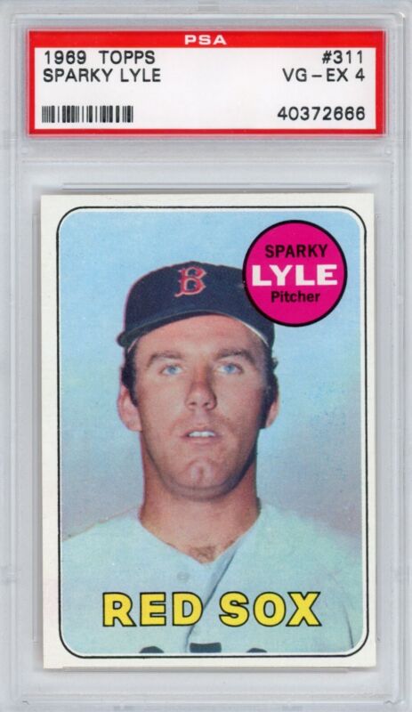  1969 Topps Sparky Lyle #311 PSA 4 VG-EX