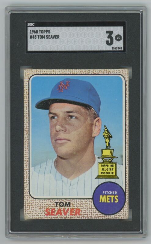 Tom Seaver 1968 Topps Card #45 SGC 3 VG