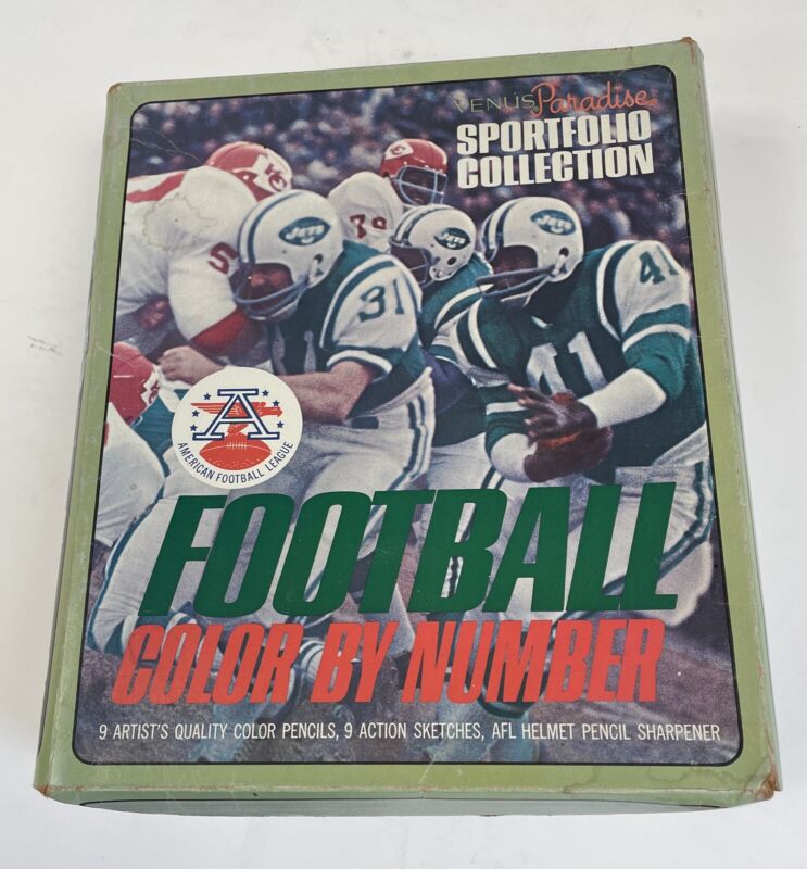 1969 Jets AFL Venus Paradise Sportfolio Collection Color by # Complete Box Set