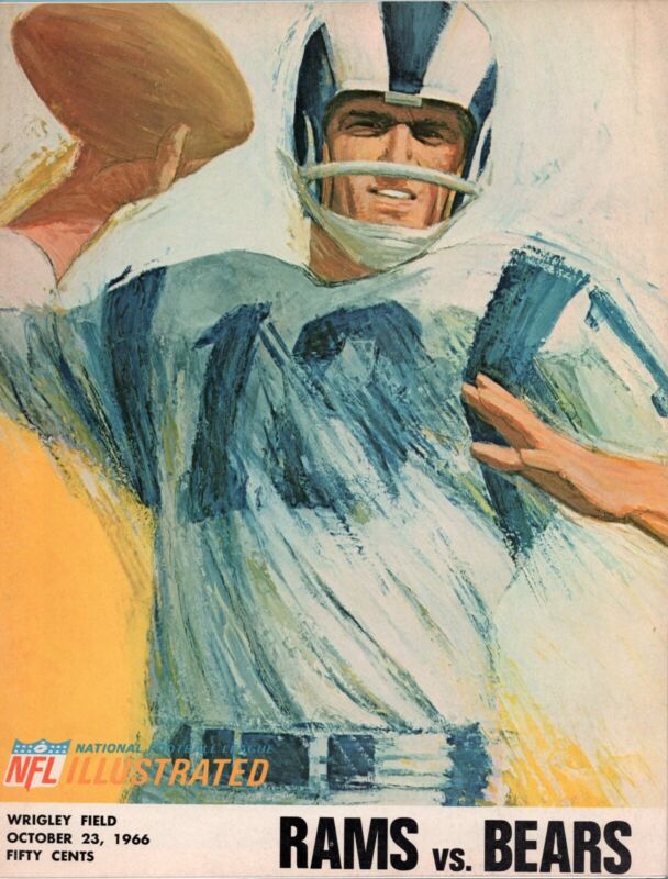 10/23/66 L.A. Rams vs Chicago Bears Game Program