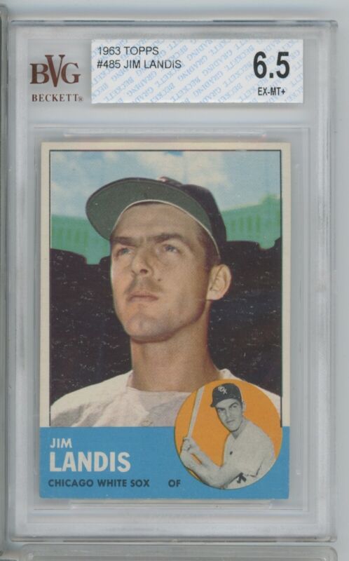 1963 Topps Jim Landis #485 BVG 6.5 EX-MT+