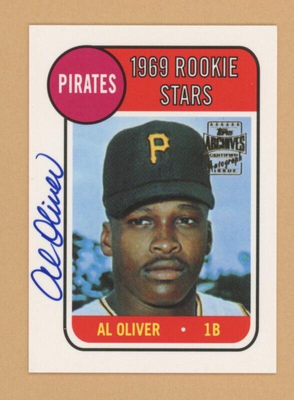 Al Oliver 2001 Topps Archives Certified Autographed Card #82