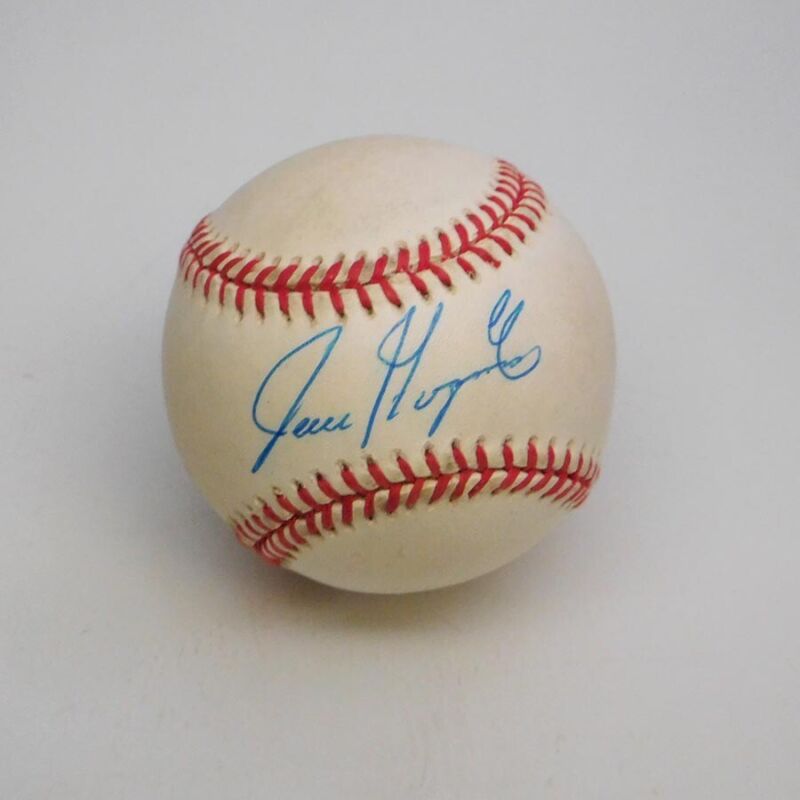 Juan Gonzalez Rangers Signed Official NL B. White Baseball Auto w B&E Hologram