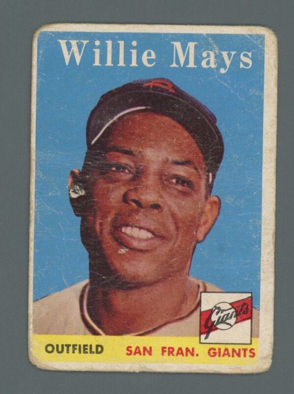 Willie Mays 1958 Topps Card #5 - Low Grade