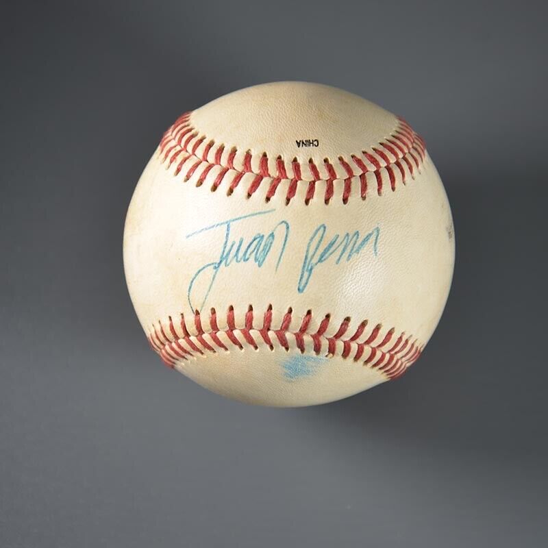 Juan Pena Red Sox Signed Rawlings Minor League Practice Baseball Auto