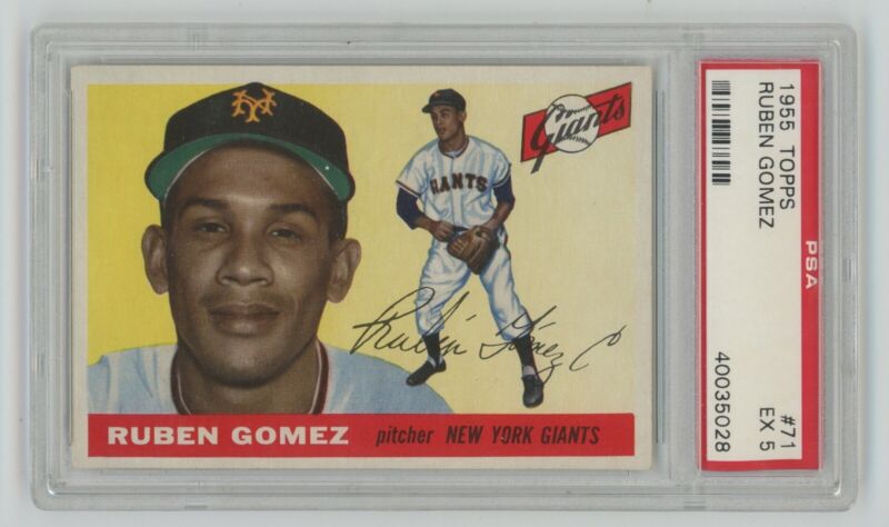 1955 Topps Ruben Gomez #71 PSA 5 EX