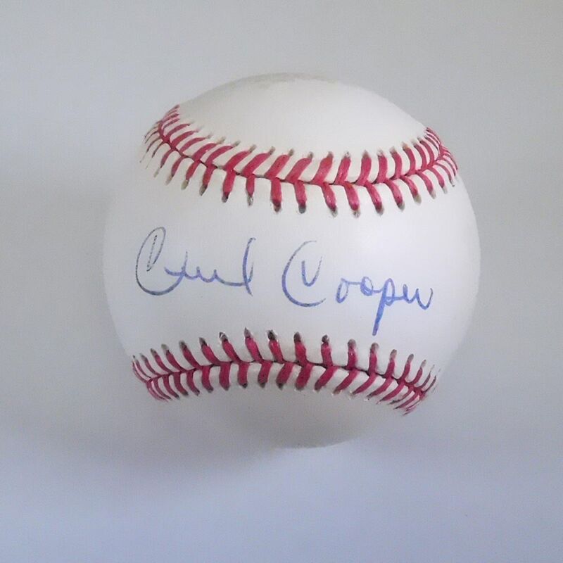 Cecil Cooper Signed Official AL Bobby Brown Baseball with B&E Hologram