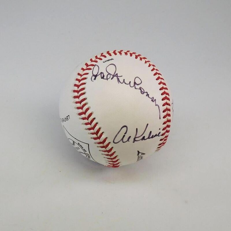 6 Hall of Fame Signatures Aparicio, Kaline, Rizzuto, etc. Little League Baseball