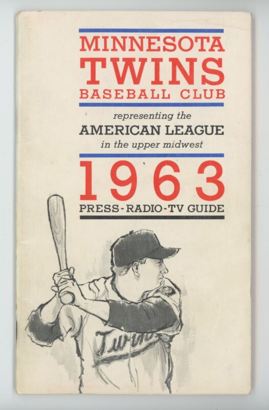 1963 Minnesota Twins Press Radio-TV Guide