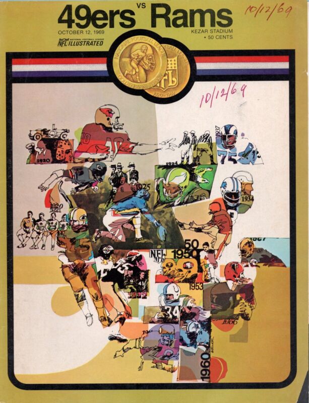 10/12/69 San Francisco 49ers vs L.A. Rams Game Program