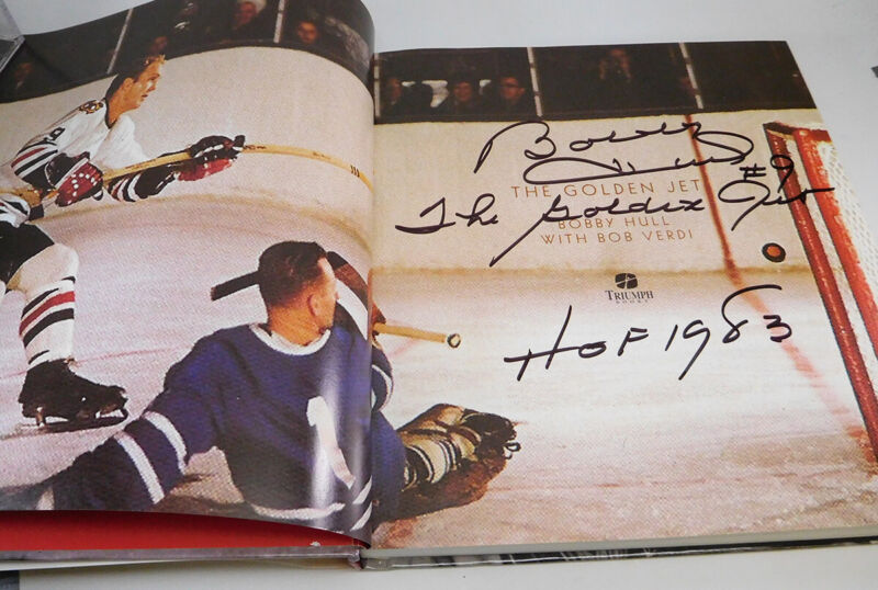 Bobby Hull Signed Autographed Book “The Golden Jet” with Tribute DVD