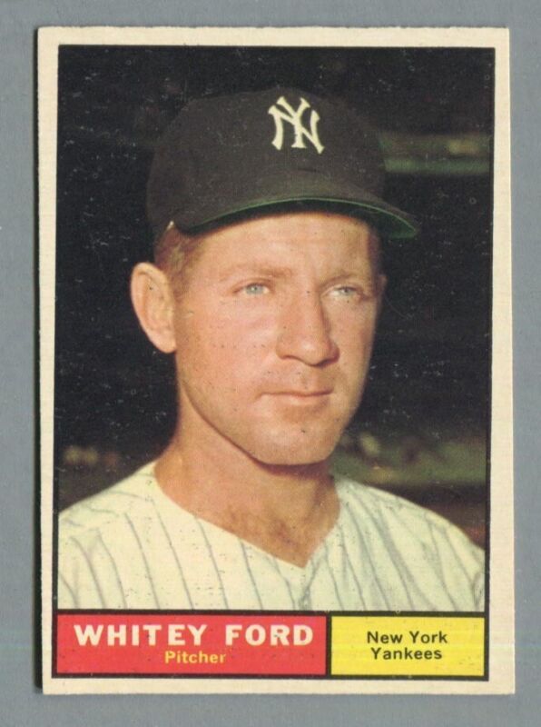 1961 Topps Card #160 Whitey Ford EX-MT diamond cut