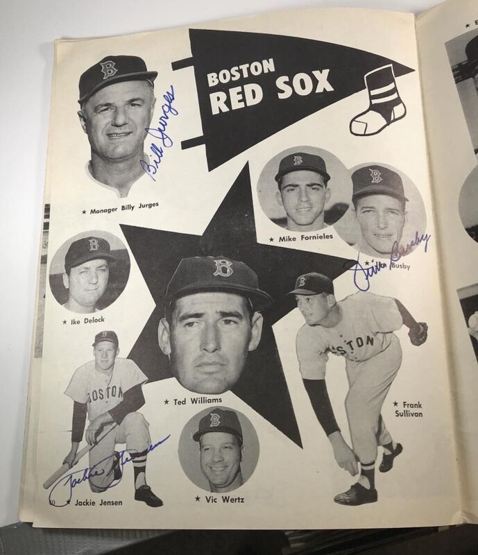 1960 Baseball Album Magazine with 41 Signatures Mathews, Ashburn, etc. JSA LOA