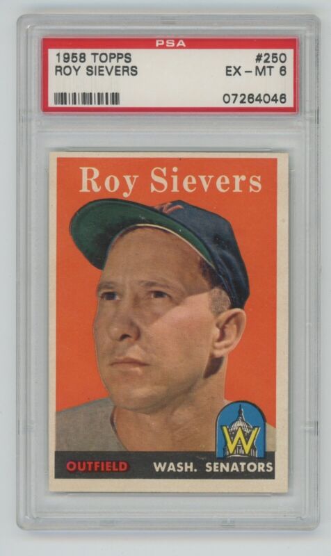 1958 Topps Roy Sievers #250 PSA 6 EX-MT