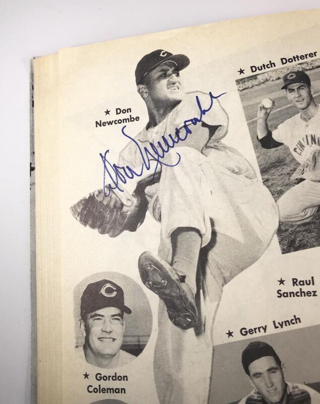 1960 Baseball Album Magazine with 41 Signatures Mathews, Ashburn, etc. JSA LOA