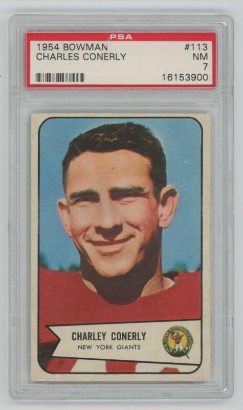 1954 Bowman Football Charles Conerly  #113 • PSA 7 NM