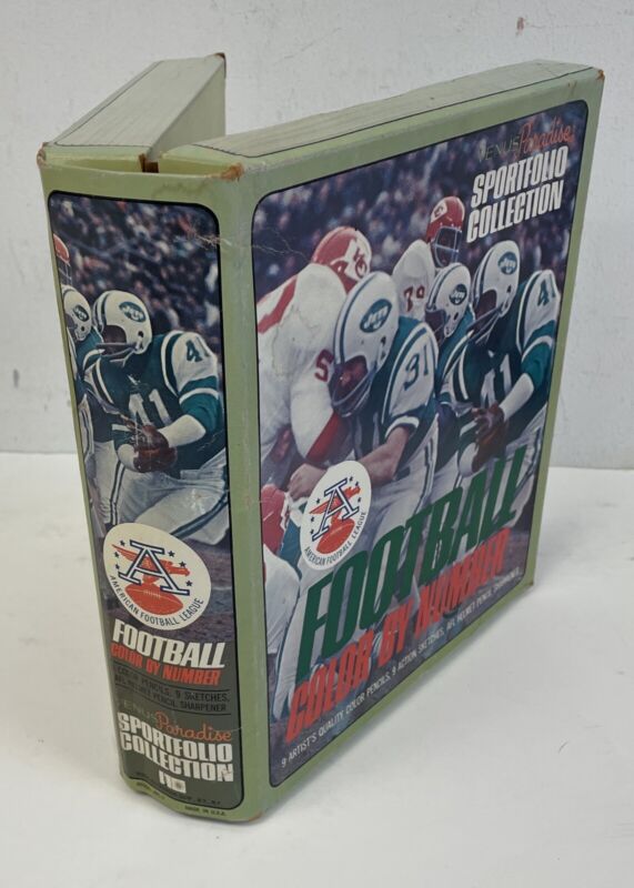 1969 Jets AFL Venus Paradise Sportfolio Collection Color by # Complete Box Set