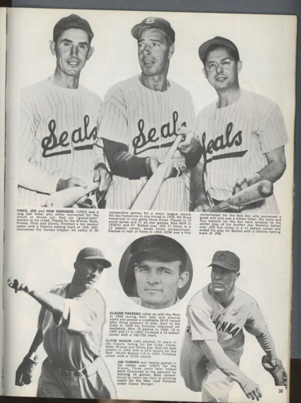 1961 Old Timer’s Baseball Photo Album Volume 1 - intact, writing inside