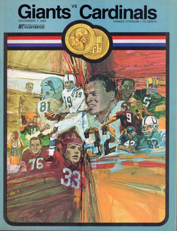 12/7/69 New York Giants vs St. Louis Cardinals Game Program