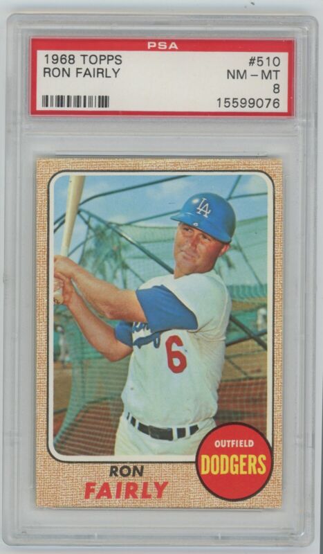 1968 Topps Ron Fairly PSA 8 NM-MT Card #510