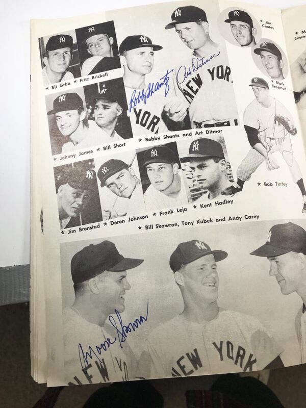 1960 Baseball Album Magazine with 41 Signatures Mathews, Ashburn, etc. JSA LOA