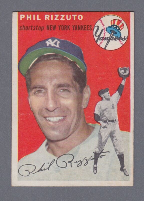 Phil Rizzuto 1954 Topps Card #17 EX