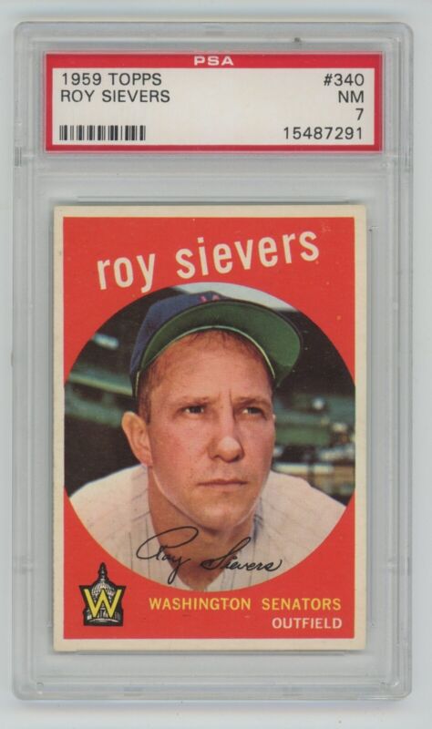 1959 Topps Roy Sievers #340 PSA 7 NM