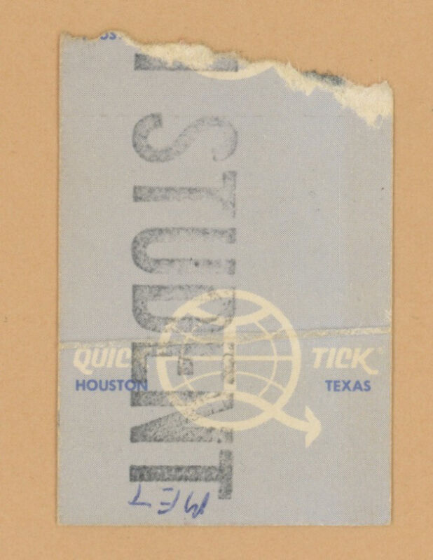 1/26/74 Bob Dylan & The Band • Houston TX Concert Ticket Stub