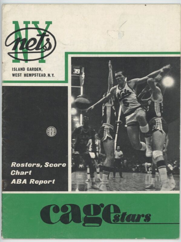 1969-70 ABA New York Nets Game Program vs Carolina Cougars