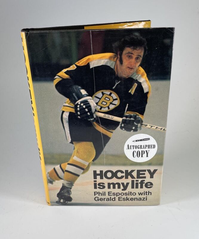 Phil Esposito Book “Hockey is My Life” Signed Auto with B&E Hologram