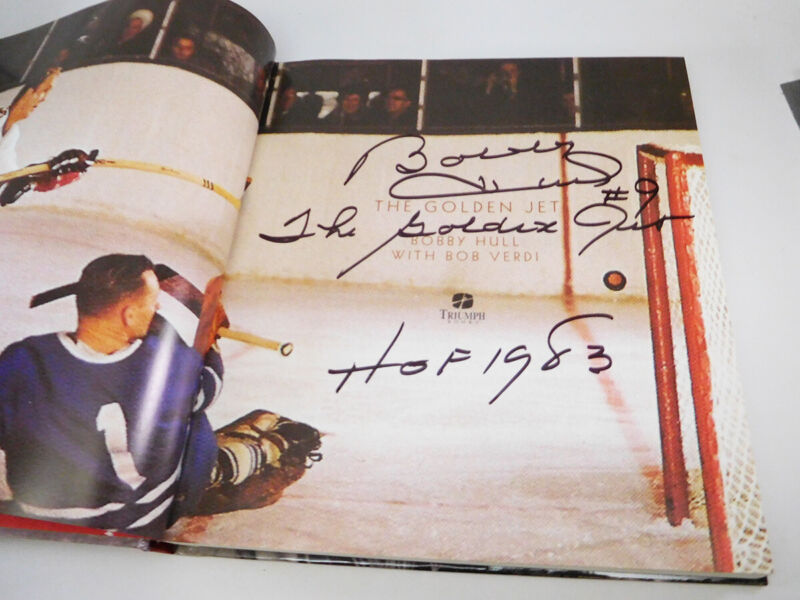 Bobby Hull Signed Autographed Book “The Golden Jet” with Tribute DVD