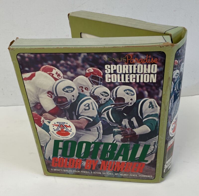 1969 Jets AFL Venus Paradise Sportfolio Collection Color by # Complete Box Set