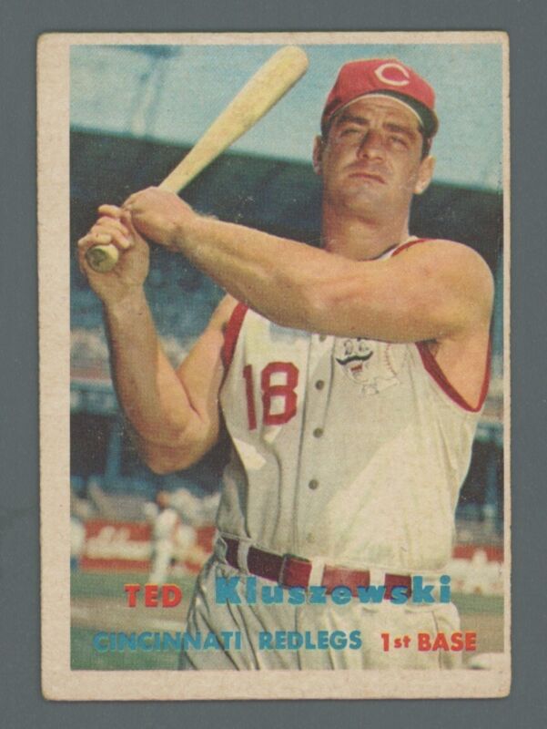 1957 Topps Card #165 Ted Kluszewski - VG/EX O/C