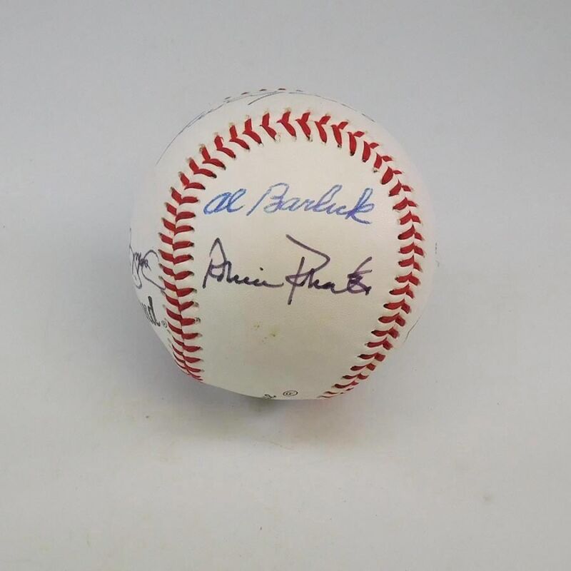 6 Hall of Fame Signatures Aparicio, Kaline, Rizzuto, etc. Little League Baseball