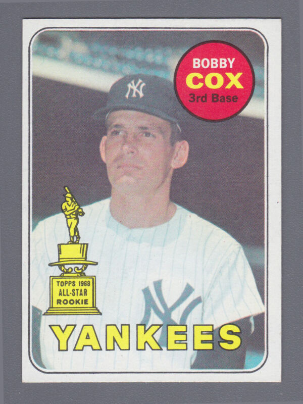 1969 Topps Bobby Cox Rookie  #237 NM O/C - His Only Topps Player Card