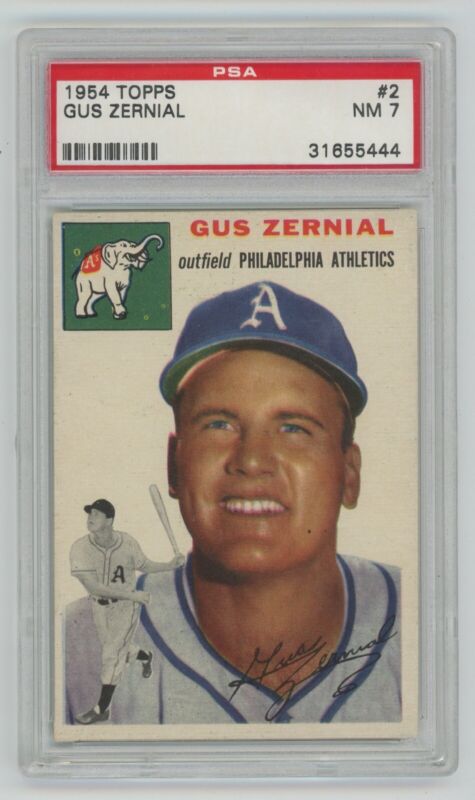 1954 Topps Gus Zernial  #2 • PSA 7 NM