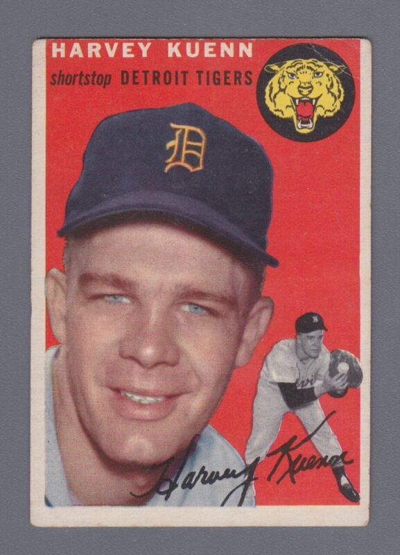 Harvey Kuenn 1954 Topps Card #25 VG small crease