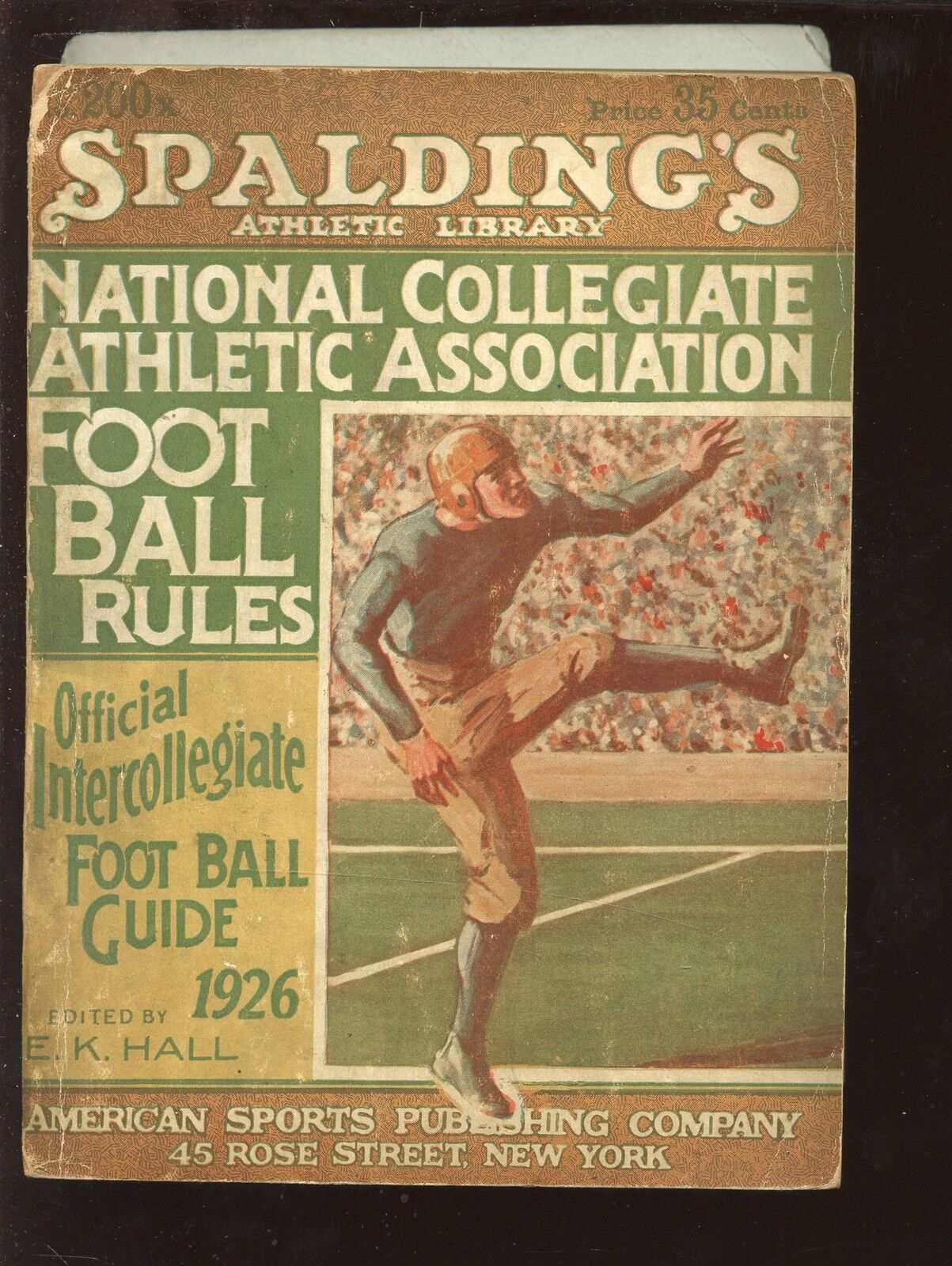 1926 Spalding NCAA Football Rules Book