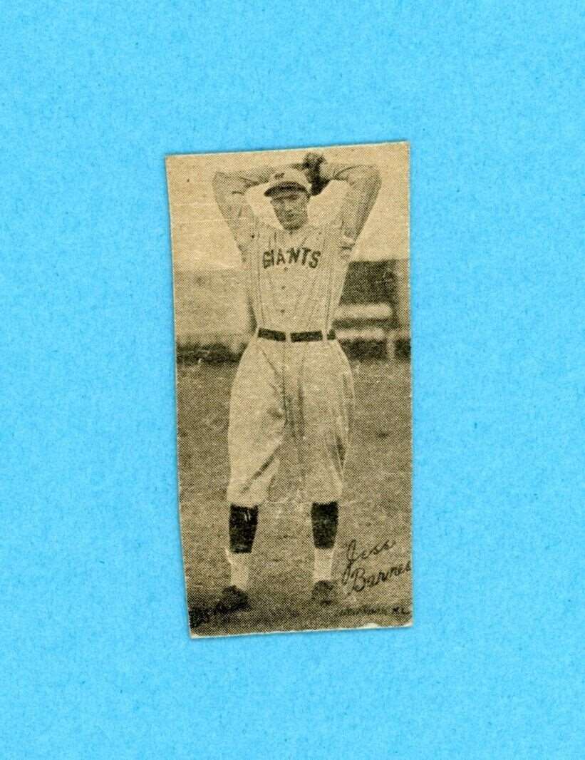 1923 W572 #NNO Jess Barnes New York Giants Baseball Card