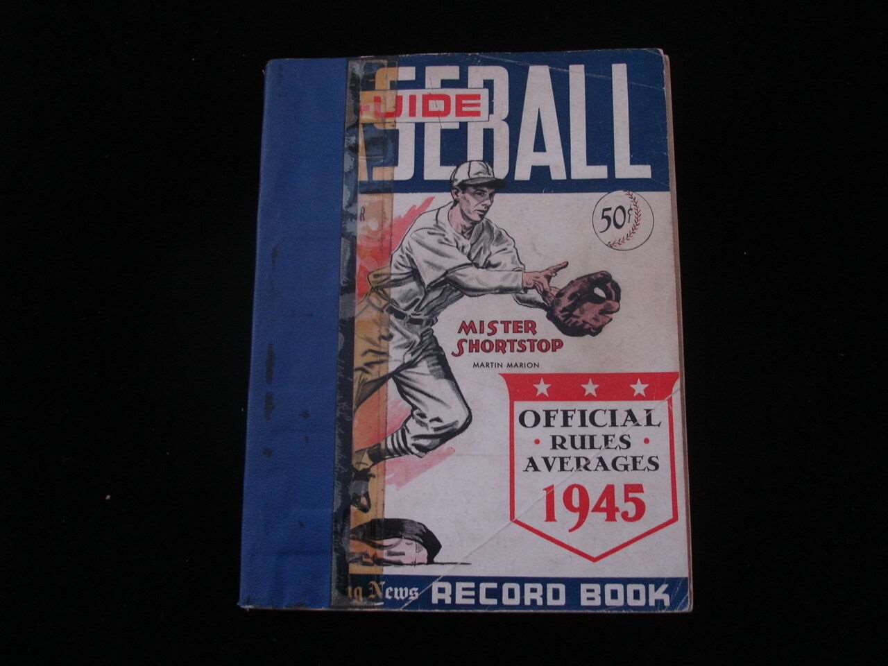 1945 TSN Official Baseball Guide-Marty Marion cover