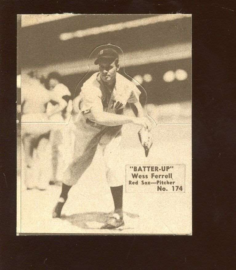 1936 Batter Up Baseball Card HIGH #174 Wes Ferrell