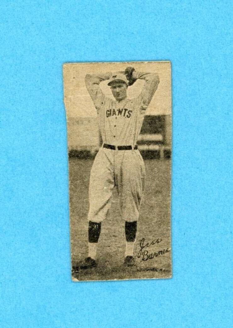 1923 W572 #NNO Jess Barnes New York Giants Baseball Card